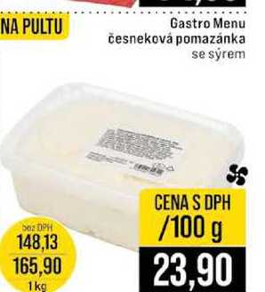 Gastro Menu česneková pomazánka se sýrem 100g