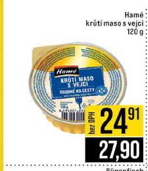 Hamé krůtí maso s vejci 120 g