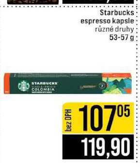Starbucks espresso kapsle různé druhy 53-57 g