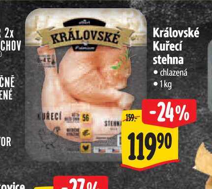   Královské Kuřecí stehna 1 kg