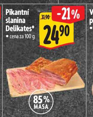 Pikantní slanina Delikates 100 g 