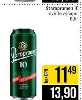 Staropramen 10 světlé výčepni 0,5l