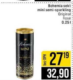 Bohemia sekt mini semi-sparkling Original Rose 0,25l