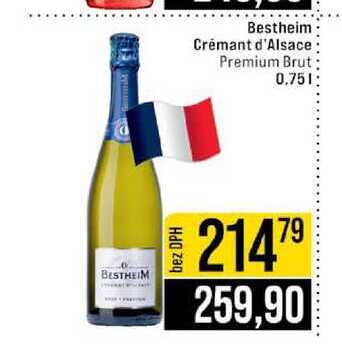 Bestheim Crémant d'Alsace Premium Brut 0.75l