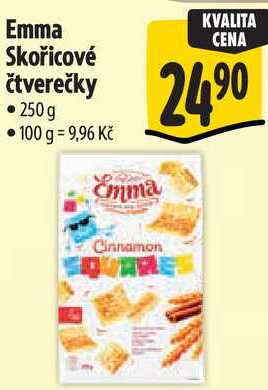 Emma Skořicové čtverečky, 250g