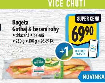   Bageta Gothaj & beraní rohy  260 g