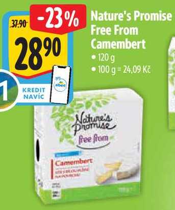Nature's Promise Free From Camembert, 120 g 