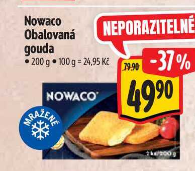 Nowaco Obalovaná   gouda 200 g 