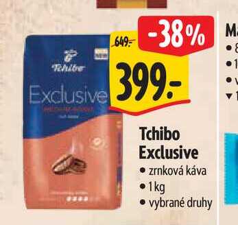   Tchibo Exclusive  zrnková káva  1kg 