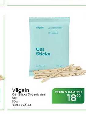 Vilgain Oat Sticks Oat Sticks Organic sea salt 50g