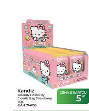 Kandiz sušenky Hellokitty Cloudiz Bag Strawberry 25g
