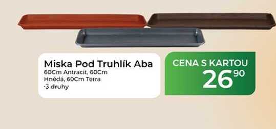 Miska Pod Truhlík Aba 60Cm Antracit, 60cm Hnědá, 60Cm Terra