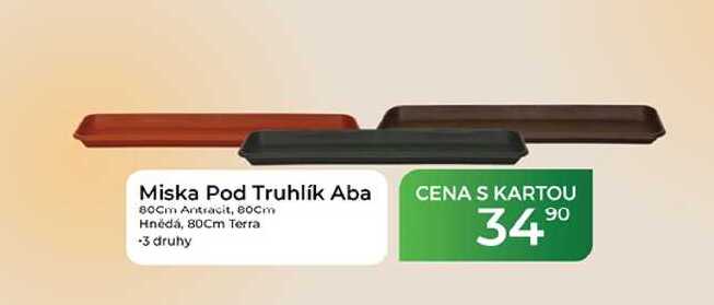 Miska Pod Truhlík Aba 80cm Antracit, 80cm Hnědá, 80Cm Terra