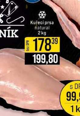 Kuřecí prsa natural 2kg