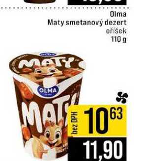 Olma Maty smetanový dezert oříšek 110 g