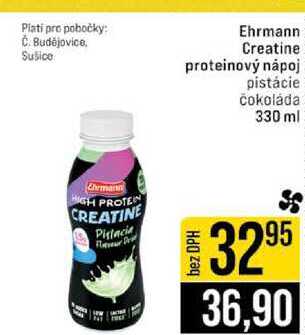 Ehrmann Creatine proteinový nápoj pistácie čokoláda 330 ml 