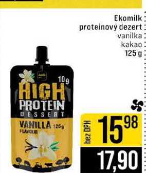 Ekomilk proteinový dezert vanilka kakao 125 g 