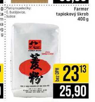 Farmer tapiokový škrob 400 g 