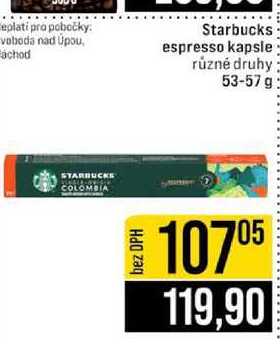 Starbucks espresso kapsle různé druhy 53-57 g