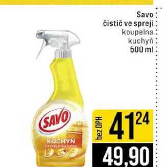 Savo čistič ve spreji koupelna kuchyň 500 ml
