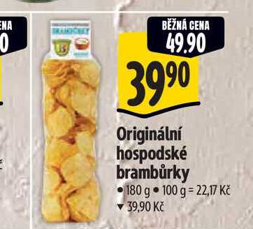  Originální hospodské brambůrky 180 g 