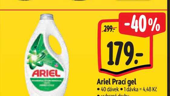  Ariel Prací gel 40 dávek 