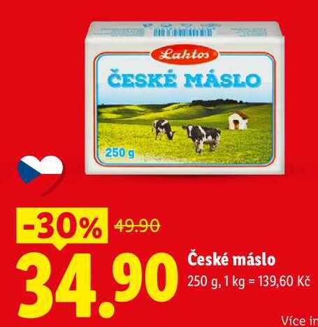 České máslo, 250 g 