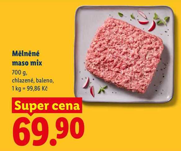 Mělněné maso mix, 700 g