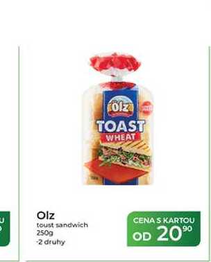 Olz toust sandwich 250g