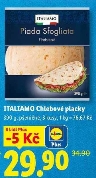 ITALIAMO Chlebové placky, 390 g