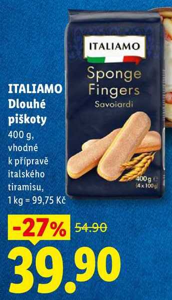 ITALIAMO Dlouhé piškoty, 400 g