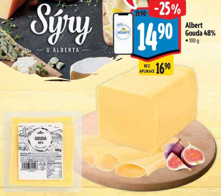 Albert Gouda 48%, 100 g 