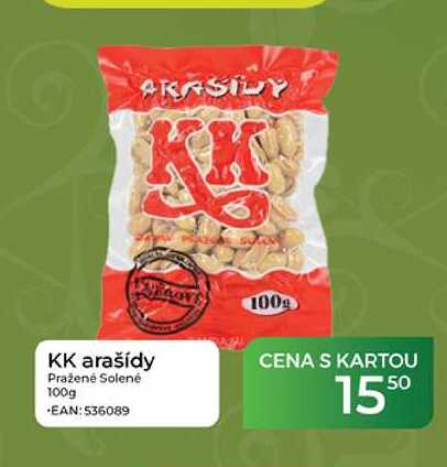 KK arašídy Pražené Solené 100g