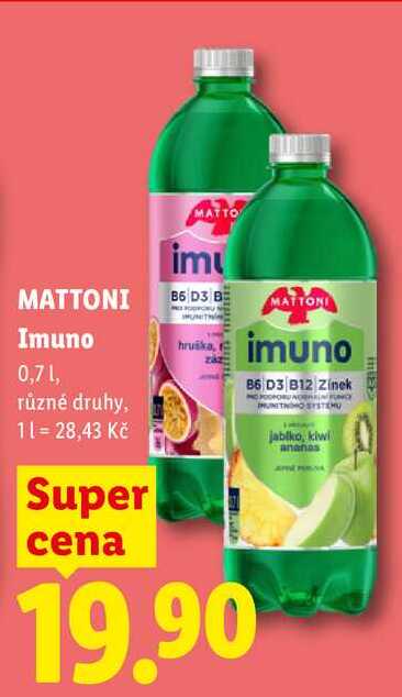 MATTONI Imuno, 0,7 l