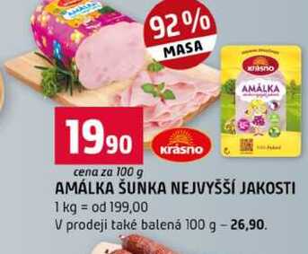 AMÁLKA ŠUNKA NEJVYŠŠÍ JAKOSTI 100g