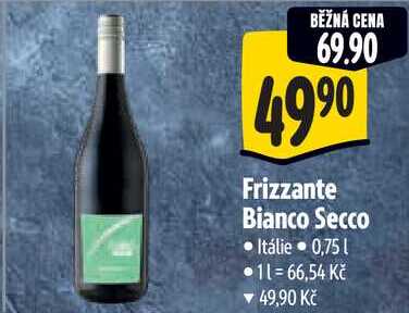 Frizzante Bianco Secco, 0,75 l
