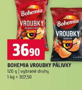 BOHEMIA VROUBKY PÁLIVKY 120 g vybrané druhy 