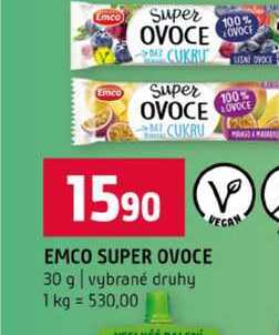 EMCO SUPER OVOCE 30 g vybrané druhy 
