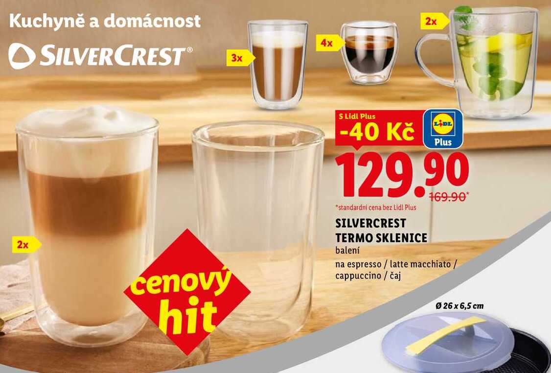 SILVERCREST TERMO SKLENICE 