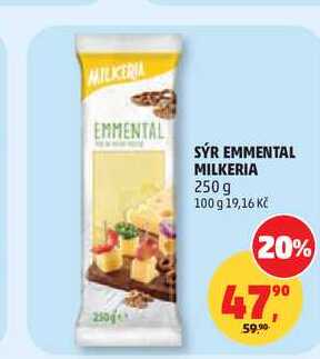SÝR EMMENTAL MILKERIA 250 g