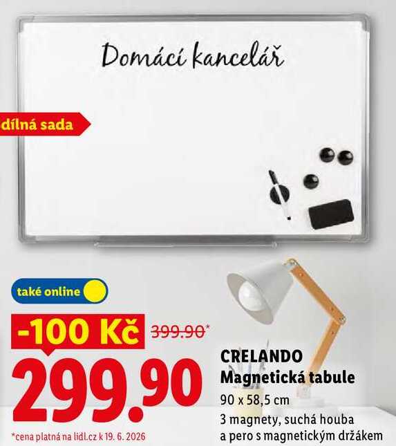 CRELANDO Magnetická tabule