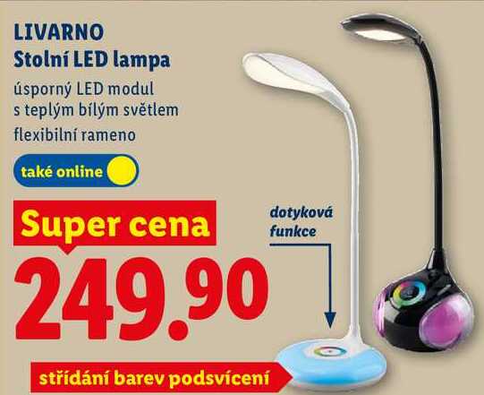 LIVARNO Stolní LED lampa 
