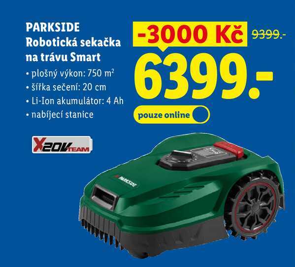 PARKSIDE Robotická sekačka na trávu Smart 