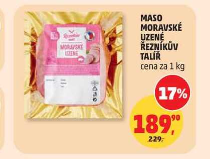 MORAVSKÉ UZENÉ ŘEZNÍKŮV TALÍŘ cena za 1 kg