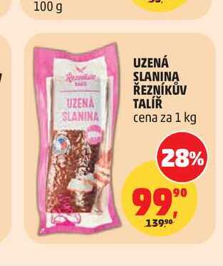 UZENÁ SLANINA ŘEZNÍKŮV TALÍŘ cena za 1 kg