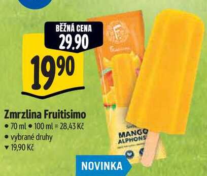 Zmrzlina Fruitisimo, 70 ml 