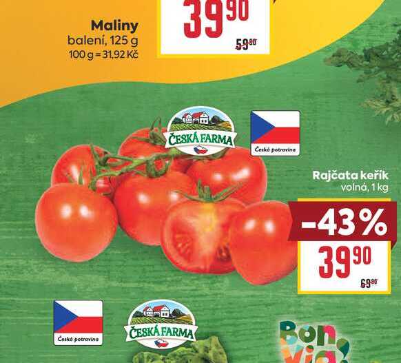 Rajčata keřík volná, 1 kg
