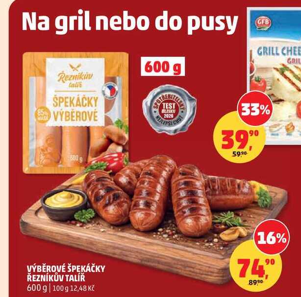 VÝBĚROVÉ ŠPEKÁČKY ŘEZNÍKŮV TALÍŘ 600 g