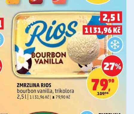 ZMRZLINA RIOS bourbon vanilla, trikolora 2,5l