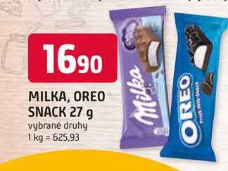 MILKA, OREO SNACK 27 g 